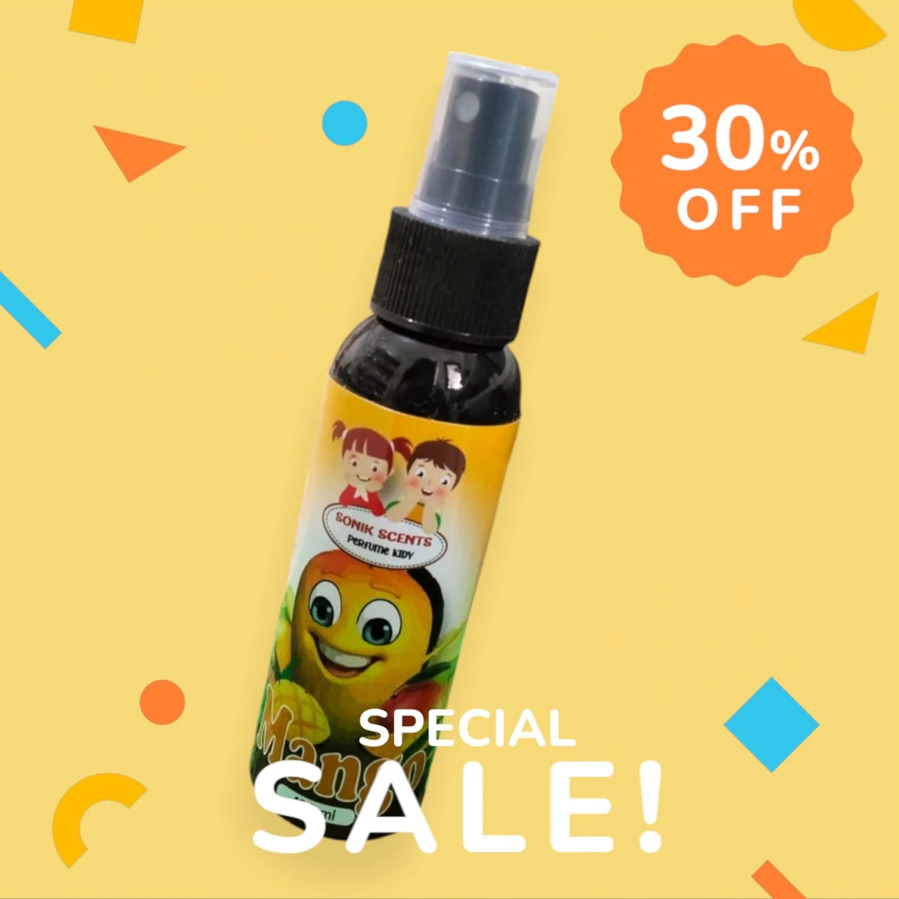 Paket hemat 5 pcs parfum kidy sonik scent MANGO 100ml BPOM