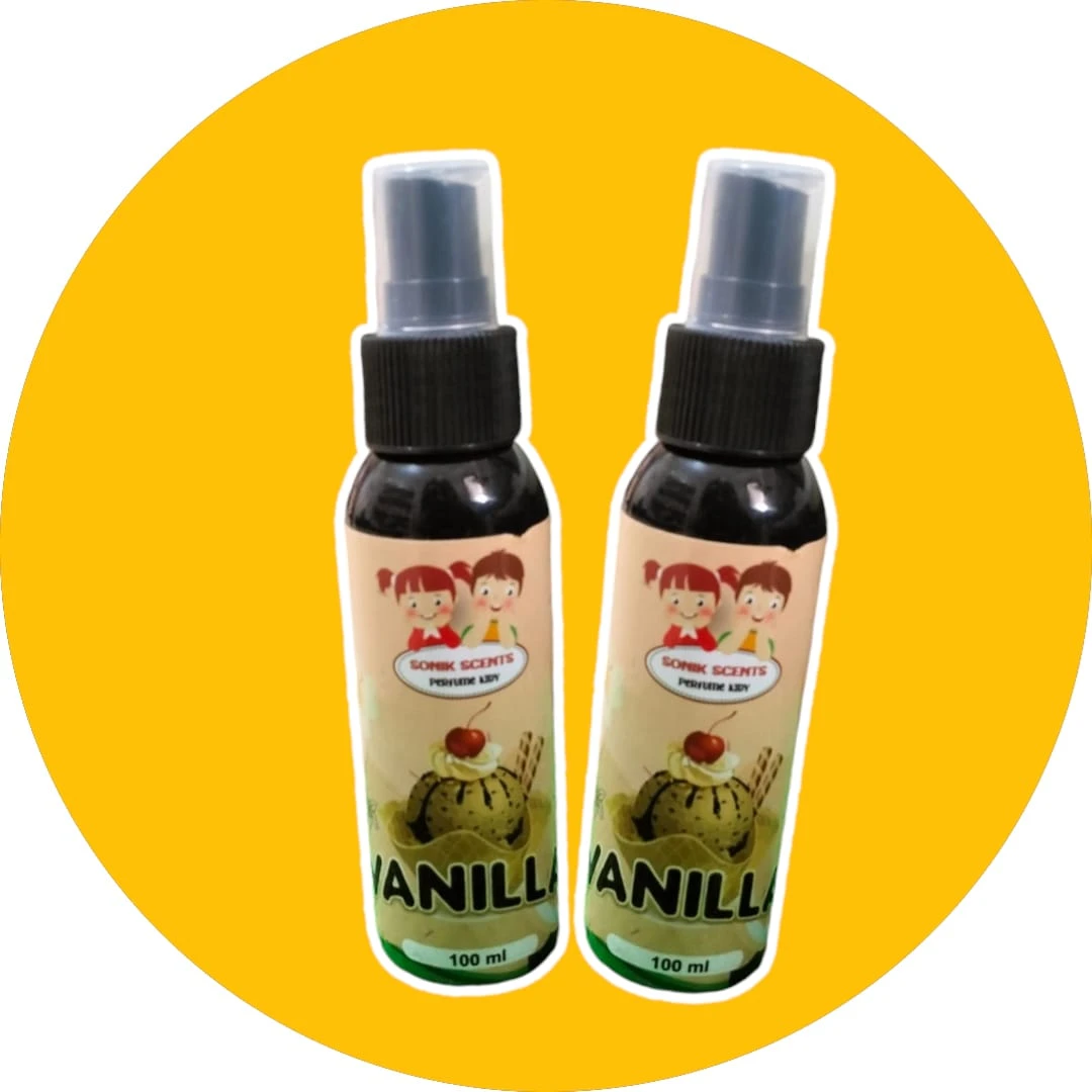 paket hemat 2 pcs parfum kidy sonik scents vanilla non alkohol BPOM 100ml